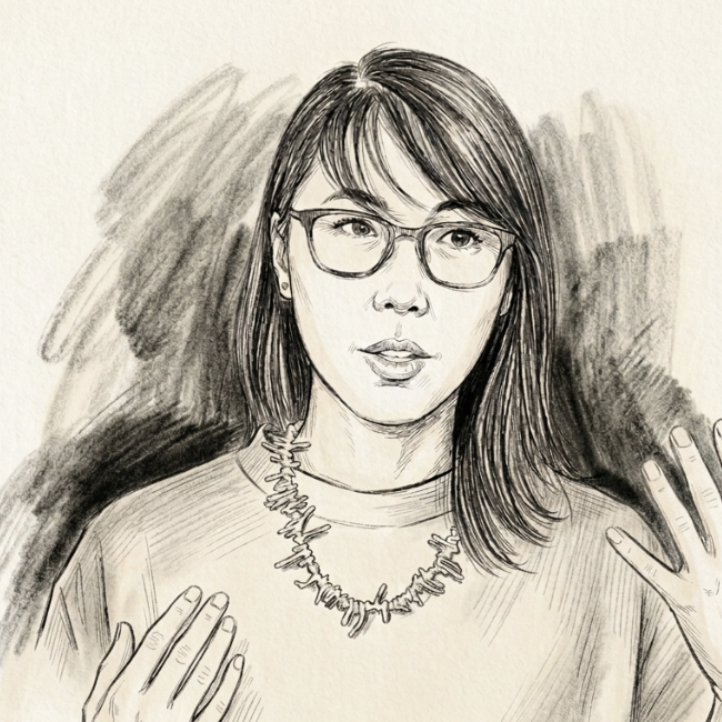 Portrait illustration of Hien Vuong